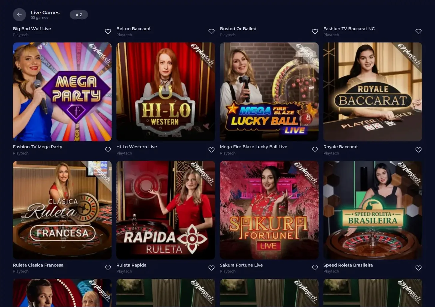 Viperwin Casino Spielauswahl
